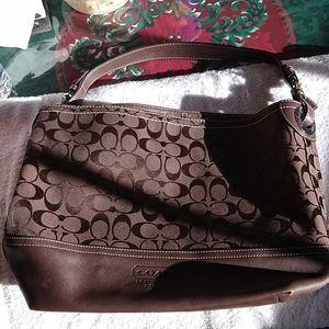 Coach Brown purse large like new